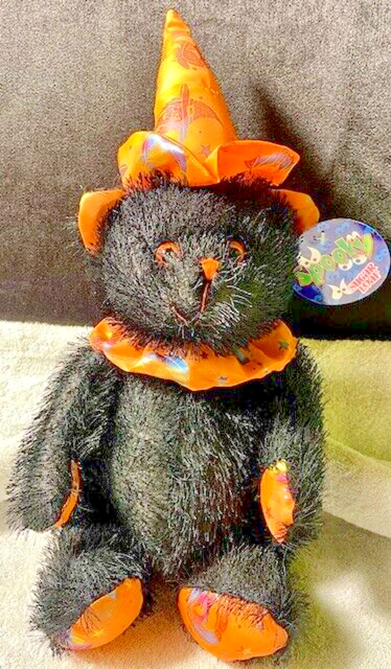 Halloween Plush Sugarloaf Toys 14” Black Bear Witch
